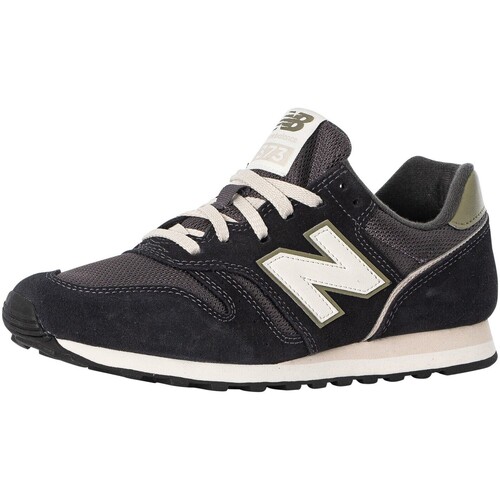 Scarpe Uomo Sneakers basse New Balance 373 scarpe da ginnastica in pelle scamosciata Nero