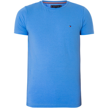 Abbigliamento Uomo T-shirt maniche corte Tommy Hilfiger T-shirt elasticizzata extra slim Blu