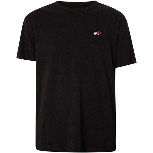 Abbigliamento Uomo T-shirt maniche corte Tommy Jeans Maglietta con stemma normale Nero