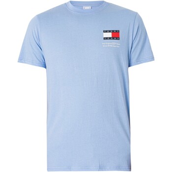 Abbigliamento Uomo T-shirt maniche corte Tommy Jeans T-shirt slim Essential con bandiera Blu