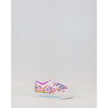 Scarpe Bambina Sneakers Skechers TWINKLE SPARKS - JUNPIN CLOUDS 314809 Bianco
