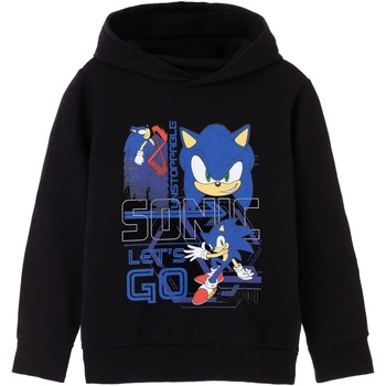Abbigliamento Unisex bambino Felpe Sonic The Hedgehog Let's Go Nero