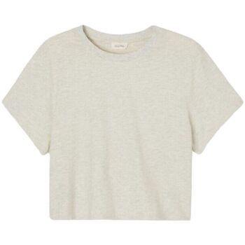 Abbigliamento Donna T-shirt maniche corte American Vintage T-shirt Ypawood Cropped Donna Heather Grey Beige