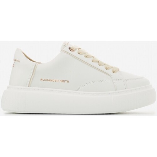 Scarpe Donna Sneakers Alexander Smith GREENWICH WOMAN WHITE CREAM Bianco