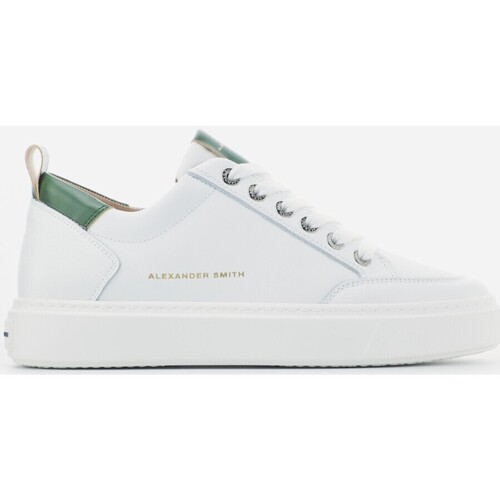 Scarpe Uomo Sneakers Alexander Smith BOND MAN WHITE GREEN Bianco