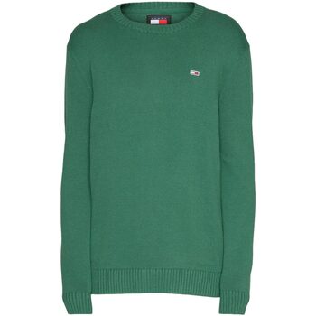 Abbigliamento Uomo T-shirts a maniche lunghe Tommy Jeans TJM SLIM ESSNTLS C-NECK SWEATER Verde