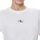 Abbigliamento Donna T-shirt maniche corte Calvin Klein Jeans WOVEN LABEL RIB REGULAR TEE Bianco