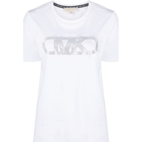 Abbigliamento Donna T-shirt maniche corte MICHAEL Michael Kors mh3516197j-100 Bianco