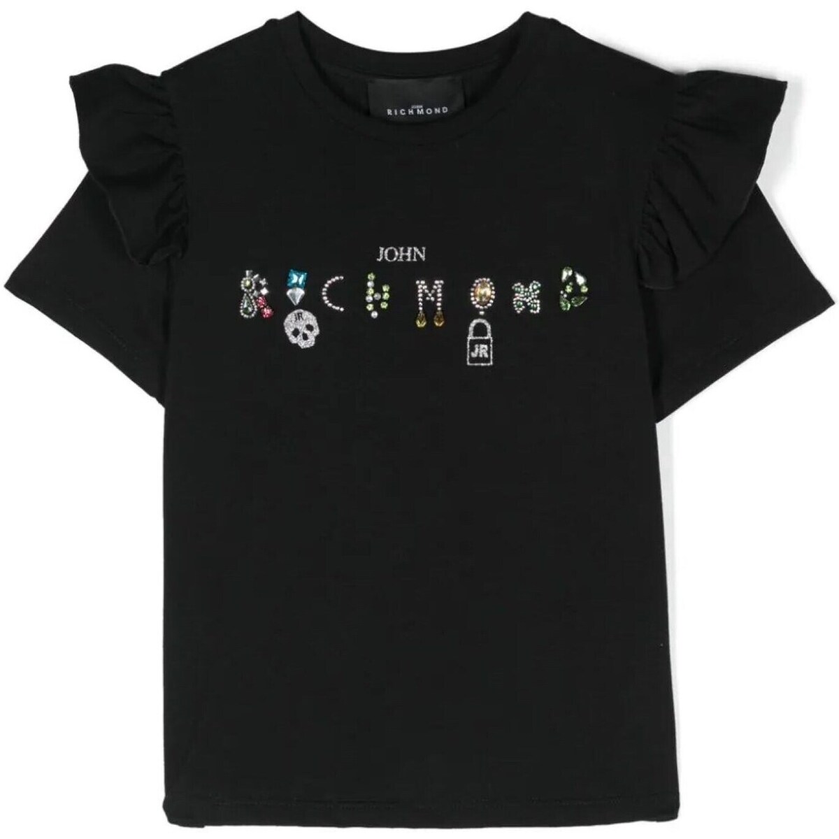 Abbigliamento Bambina T-shirt maniche corte John Richmond RGP24097TS Nero