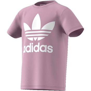 Abbigliamento Bambina T-shirt maniche corte adidas Originals EJ3246 Rosa