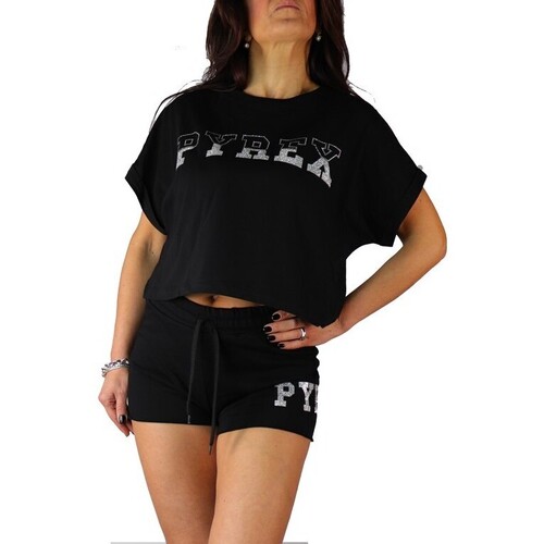 Abbigliamento Donna T-shirt maniche corte Pyrex 40854 Nero