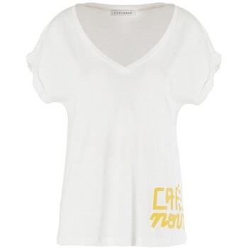 Abbigliamento Donna T-shirt maniche corte Café Noir JT950 Bianco