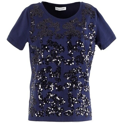 Abbigliamento Donna T-shirt maniche corte Café Noir JT919 Blu
