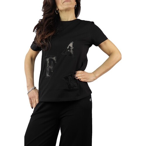 Abbigliamento Donna T-shirt maniche corte Café Noir JT926 Nero