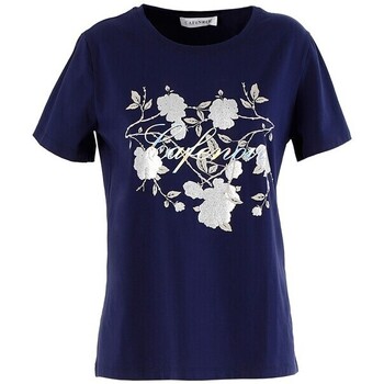 Abbigliamento Donna T-shirt maniche corte Café Noir JT922 Blu