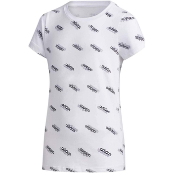 Abbigliamento Bambina T-shirt maniche corte adidas Originals FM0750 Bianco