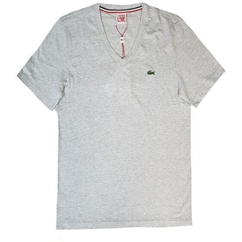 Abbigliamento Uomo T-shirt maniche corte Lacoste TH6170 Grigio