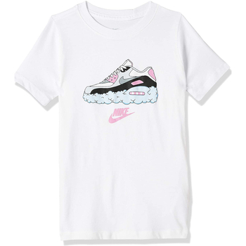 Abbigliamento Bambina T-shirt maniche corte Nike CT2629 Bianco
