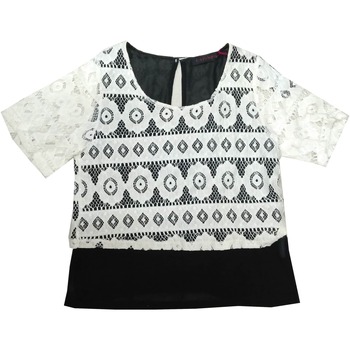 Abbigliamento Donna T-shirt maniche corte Café Noir MJT356 Bianco