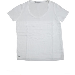 Abbigliamento Donna T-shirt maniche corte Lacoste TF9946 Bianco