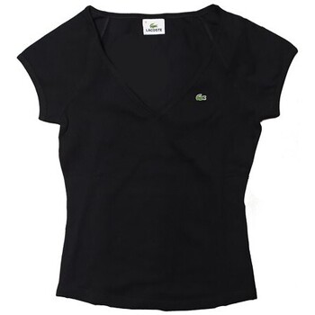 Abbigliamento Donna T-shirt maniche corte Lacoste TF7794 Nero