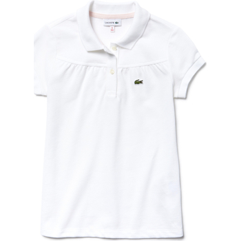 Abbigliamento Bambina T-shirt maniche corte Lacoste PJ4106 Bianco