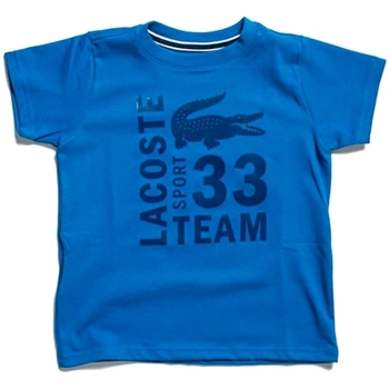 Abbigliamento Bambino T-shirt maniche corte Lacoste TJ7976 Blu