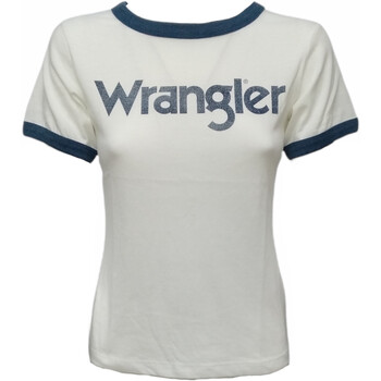 Abbigliamento Donna T-shirt maniche corte Wrangler W7373G2 Bianco