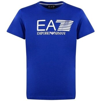 Abbigliamento Bambino T-shirt maniche corte Emporio Armani EA7 3ZBT53-BJ02Z Blu