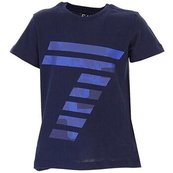 Abbigliamento Bambino T-shirt maniche corte Emporio Armani EA7 3ZBT65-BJA2Z Blu