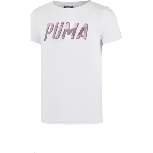 Abbigliamento Bambina T-shirt maniche corte Puma 855041 Bianco