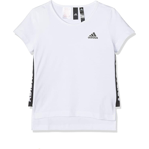 Abbigliamento Bambina T-shirt maniche corte adidas Originals DJ1398 Bianco