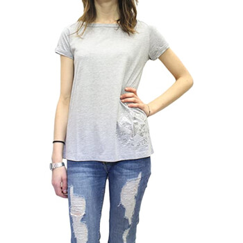 Abbigliamento Donna T-shirt maniche corte Converse 6SD578A Grigio