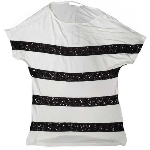 Abbigliamento Donna T-shirt maniche corte Café Noir OJT032 Bianco