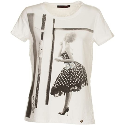 Abbigliamento Donna T-shirt maniche corte Café Noir MJT060 Bianco