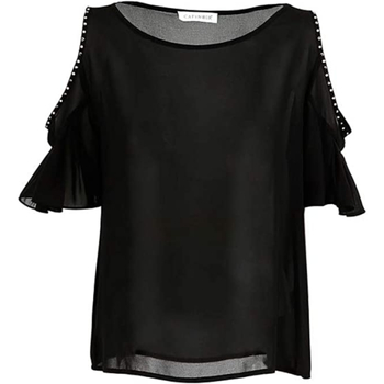 Abbigliamento Donna T-shirt maniche corte Café Noir KJT036 Nero