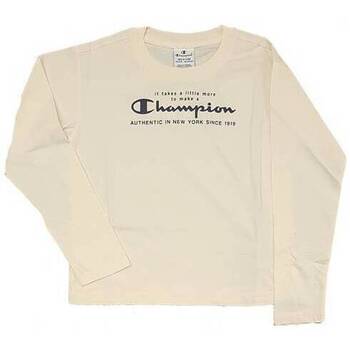 Abbigliamento Bambina T-shirts a maniche lunghe Champion 403929 Bianco