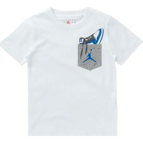 Abbigliamento Bambino T-shirt maniche corte Nike 85A067 Bianco