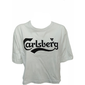 Abbigliamento Donna T-shirt maniche corte Carlsberg CBD2153 Bianco