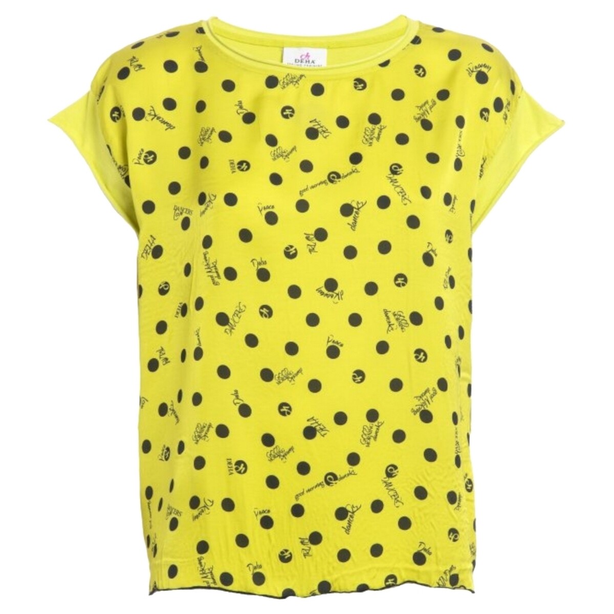Abbigliamento Donna T-shirt maniche corte Deha B44090 Giallo