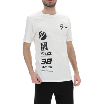 Abbigliamento Uomo T-shirt maniche corte Pyrex 42172 Bianco