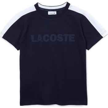 Abbigliamento Bambino T-shirt maniche corte Lacoste TJ0840 Blu