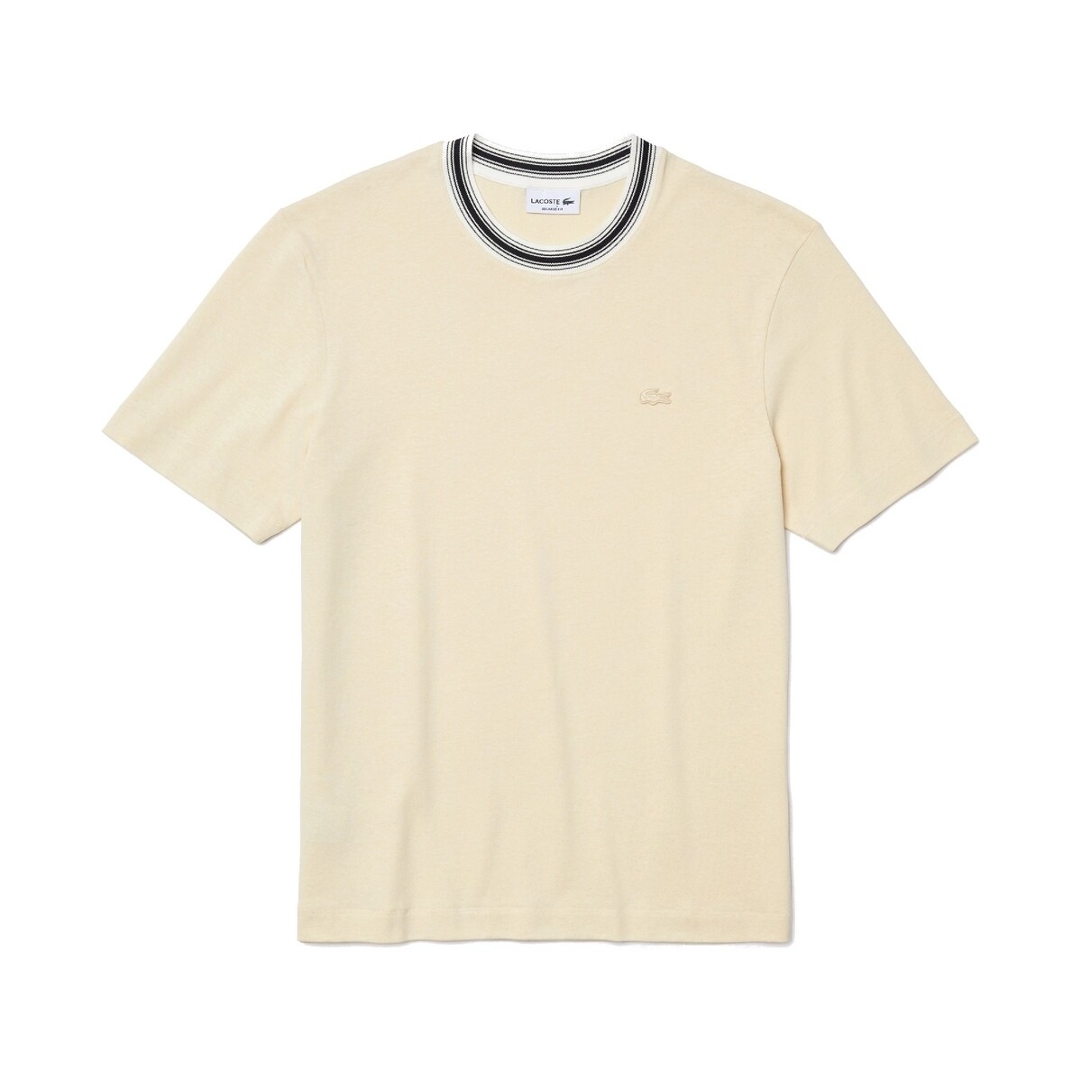 Abbigliamento Uomo T-shirt maniche corte Lacoste TH0457 Giallo