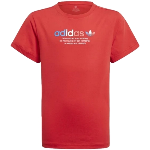 Abbigliamento Bambino T-shirt maniche corte adidas Originals GN7480 Rosso