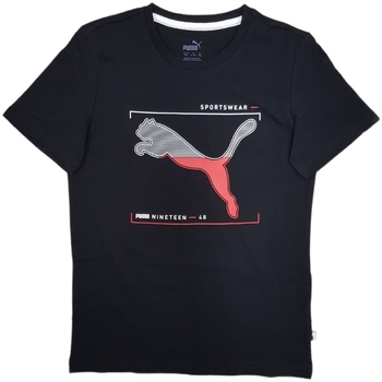 Abbigliamento Bambino T-shirt maniche corte Puma 588434 Nero
