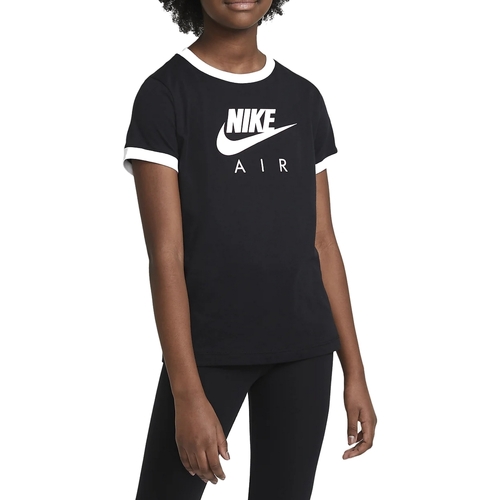 Abbigliamento Bambina T-shirt maniche corte Nike DC7158 Nero