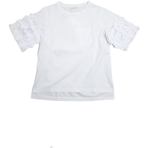 Abbigliamento Donna T-shirt maniche corte Café Noir JT608 Bianco