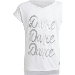 Abbigliamento Bambina T-shirt maniche corte adidas Originals GM7044 Bianco