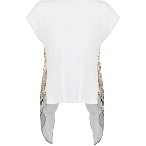 Abbigliamento Donna T-shirt maniche corte Café Noir JT6090 Bianco