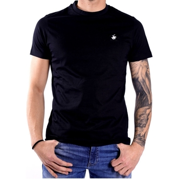 Abbigliamento Uomo T-shirt maniche corte Beverly Hills Polo Club BHPC8015 Nero